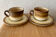 Pair of Longchamp earthenware cups