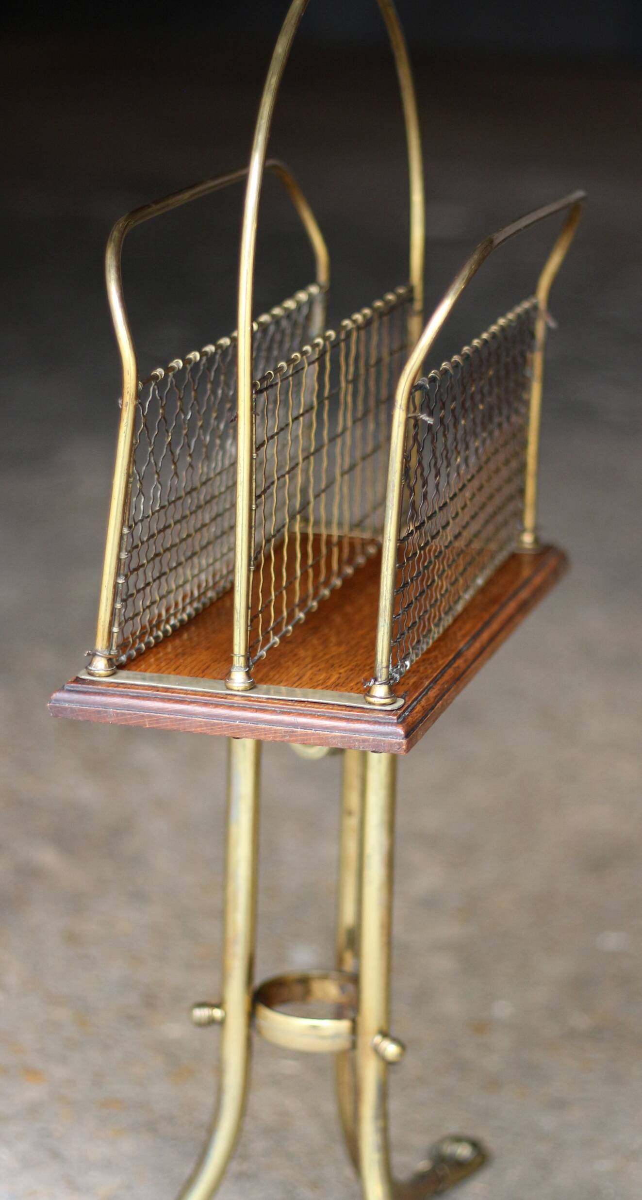 Irresistible victorian s. hall rotating magazine rack.