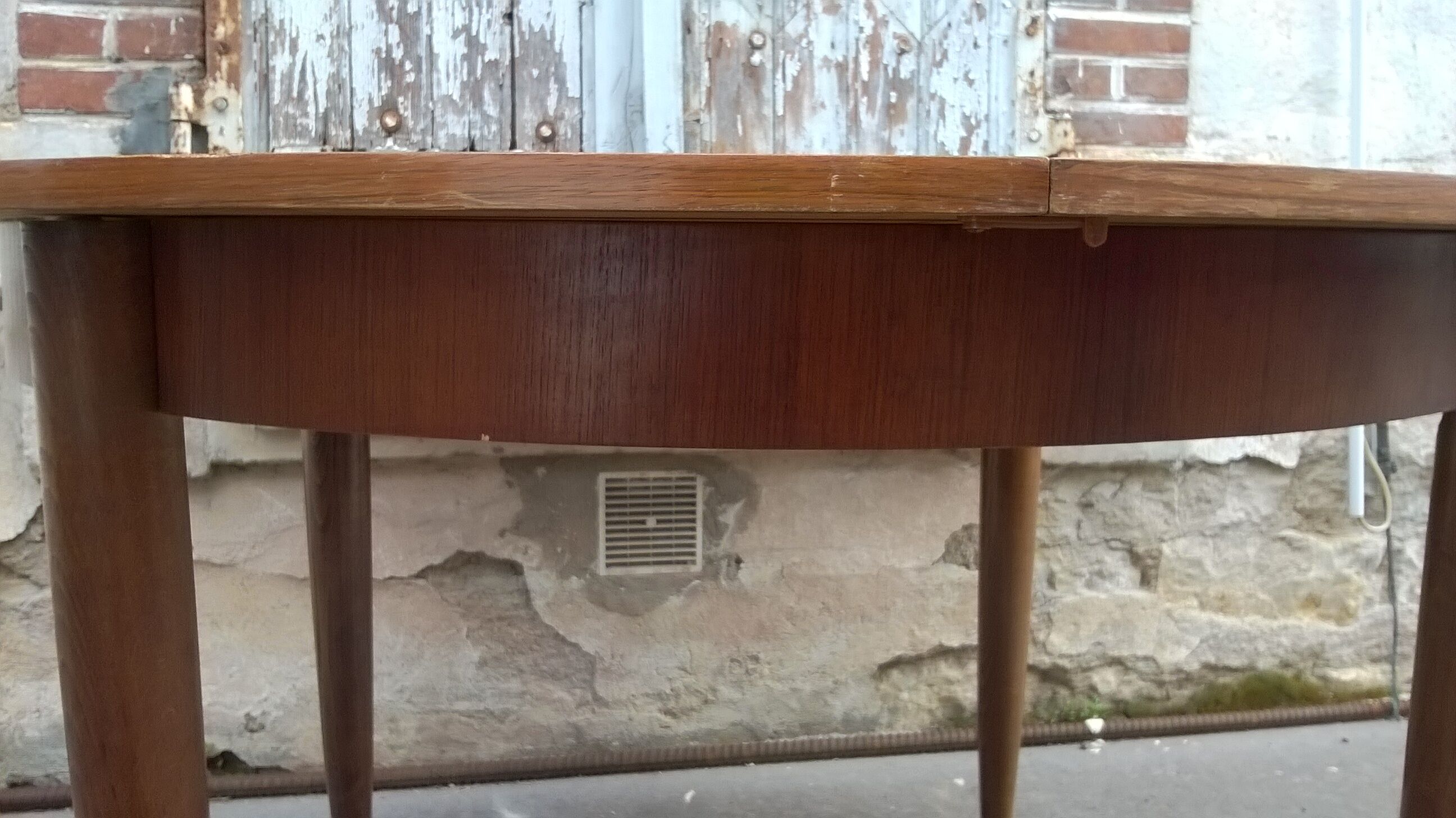 Scandinavian rosewood extension table