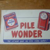 Advertising poster 1950s pile wonder