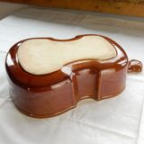 Terrine dish in the shape of a violin or double bass