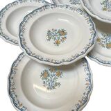 Our deep ceramic plates from Gien "Moustiers with pomegranate"