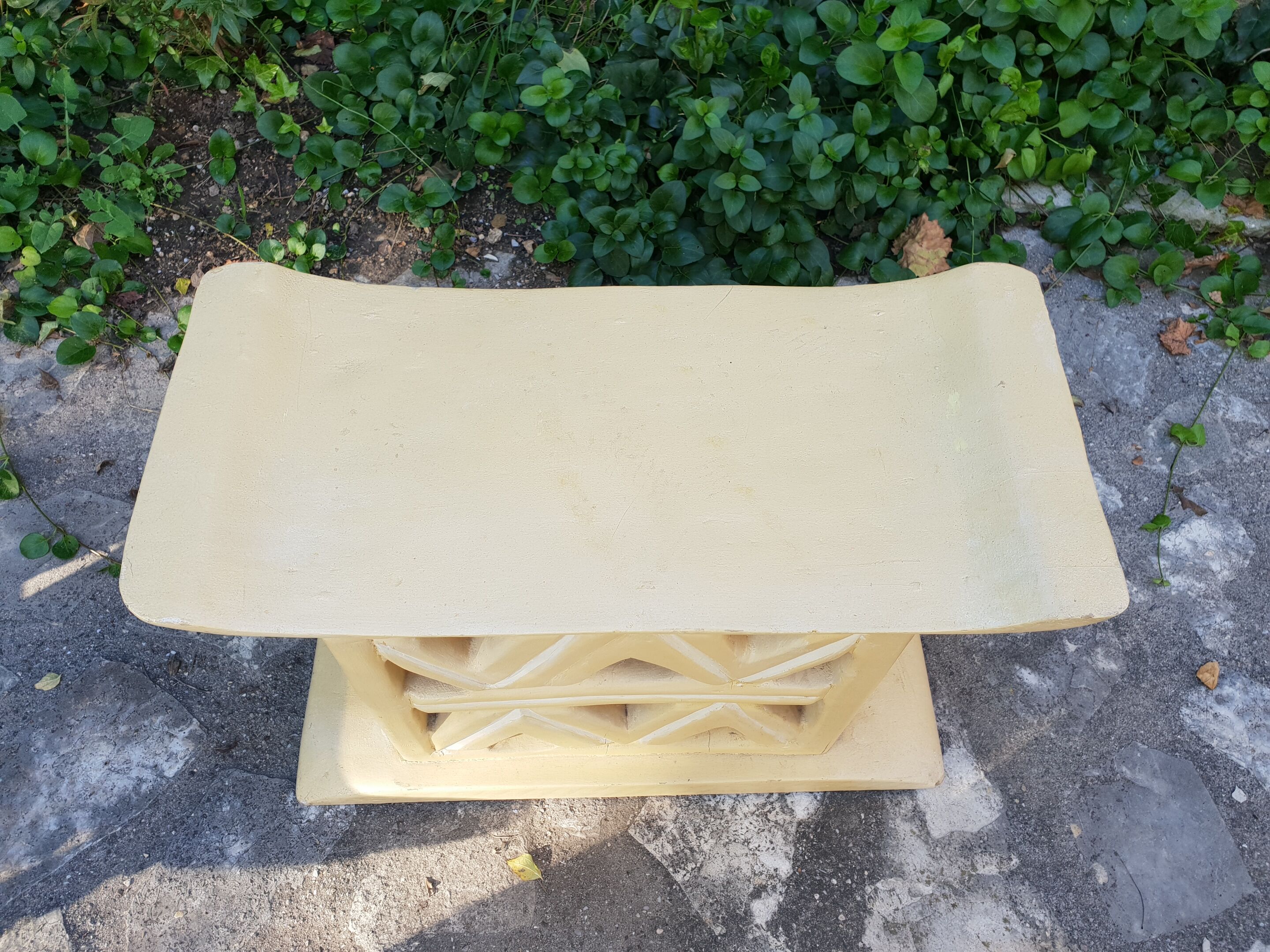 Pair of Africanist art deco stools