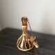 Bottle glass and wicker