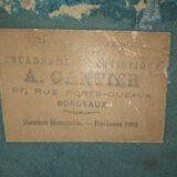 Gravure ancienne coloré G.Gré