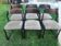 lot of 6 Baumann sled chairs