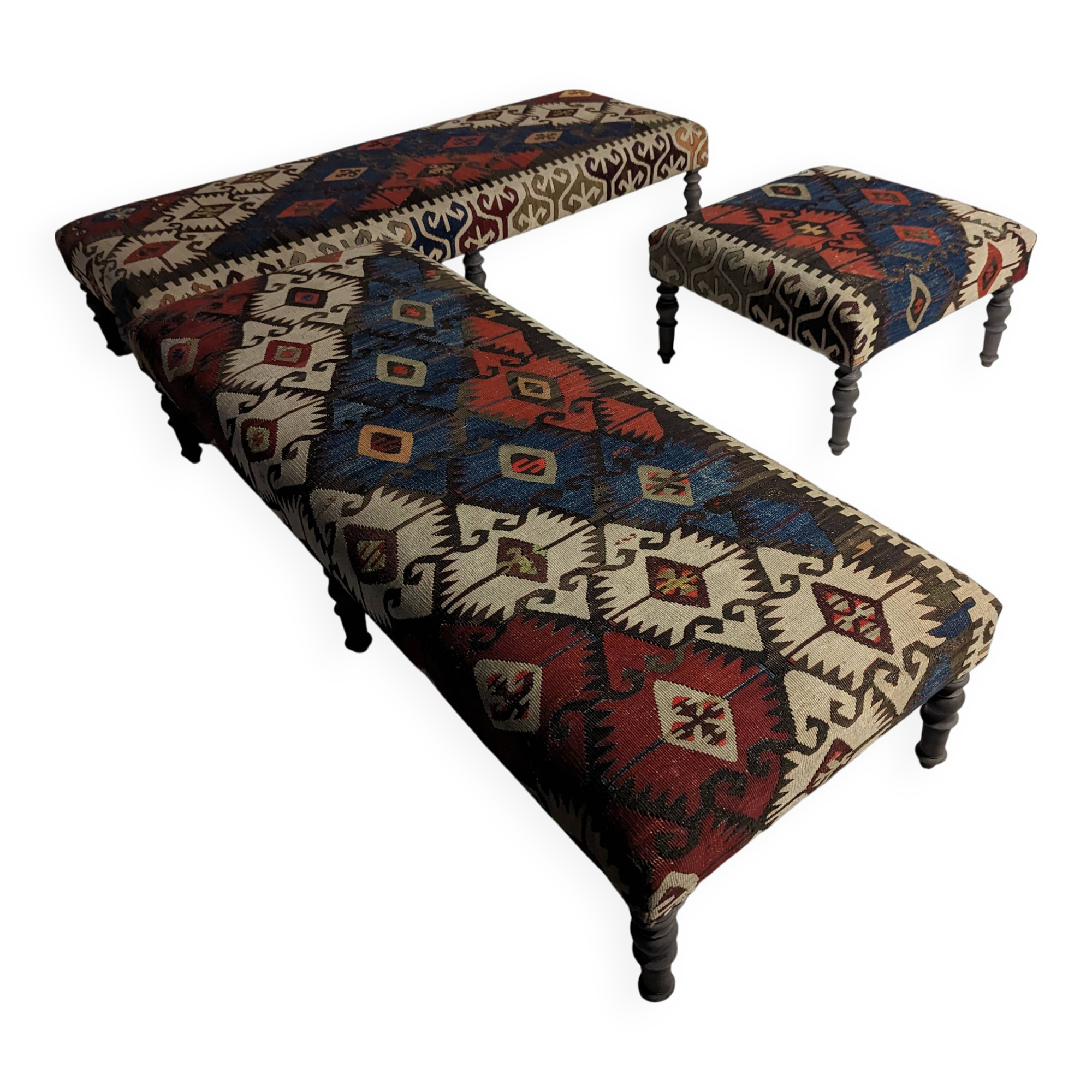 Kilim benches