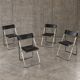 Postmodern set of four Tamara folding chairs manufactured by Arrben / Italy 1970's