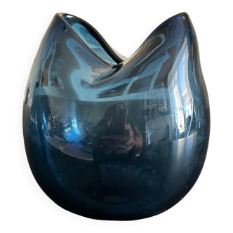 Scandinavian blue vase