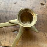 Brass star bougeoir