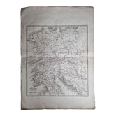 Carte de Germanie extraite de l'Atlas des l'histoire des empereurs de 1819, 48 x 34 cm