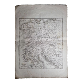 Map of Germania from the Atlas of the History of the Emperors of 1819, 48 x 34 cm