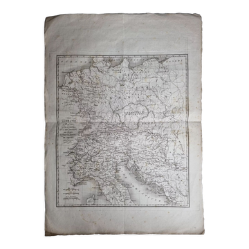 Map of Germania from the Atlas of the History of the Emperors of 1819, 48 x 34 cm