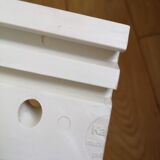 Wall coat rack 2 pads Kartell design vintage plastic white