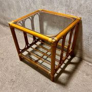 Vintage rattan coffee table