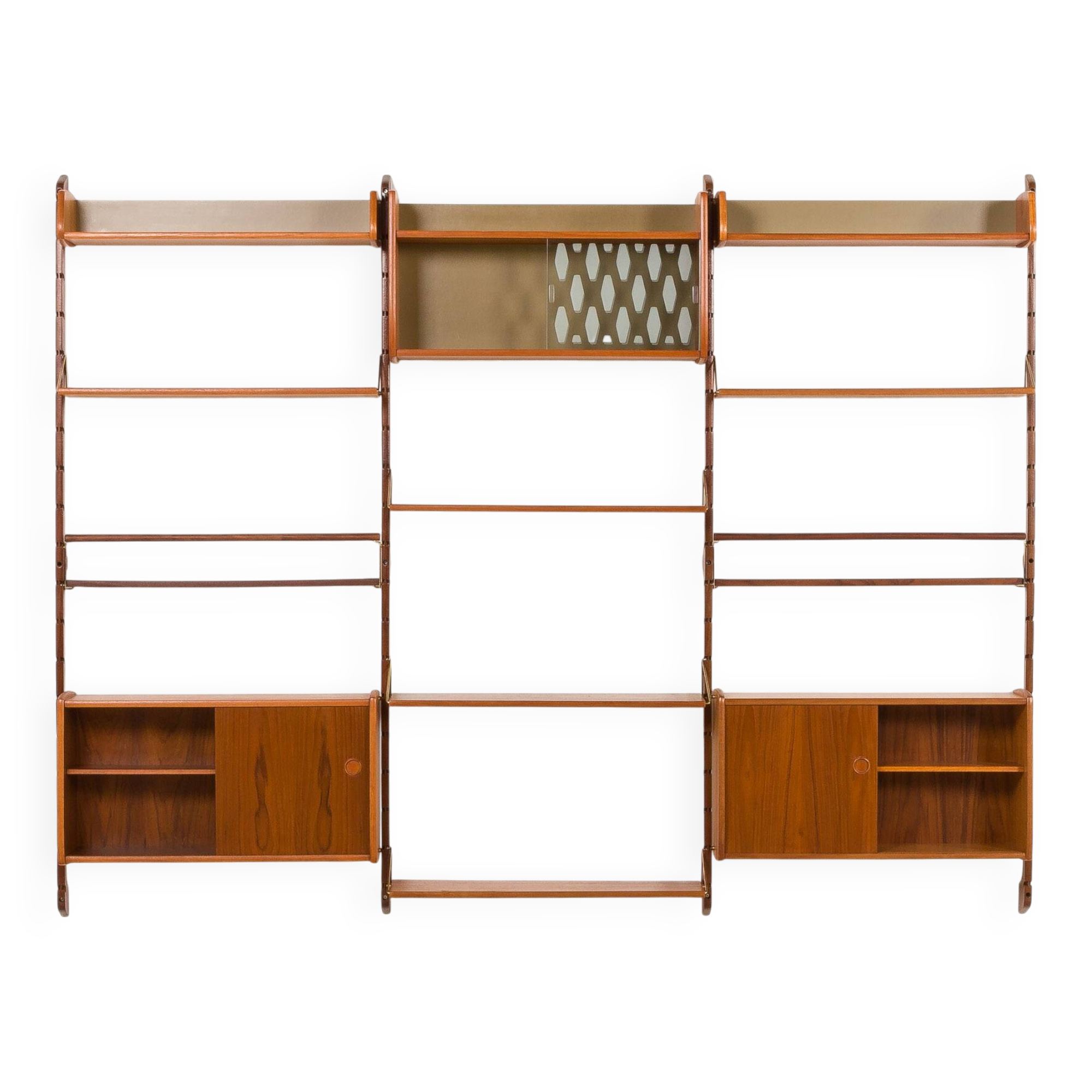 Ergo three bay wall unit by John Texmon, Norway 1960s.