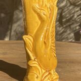Vase céramique japonaise décor cygne
