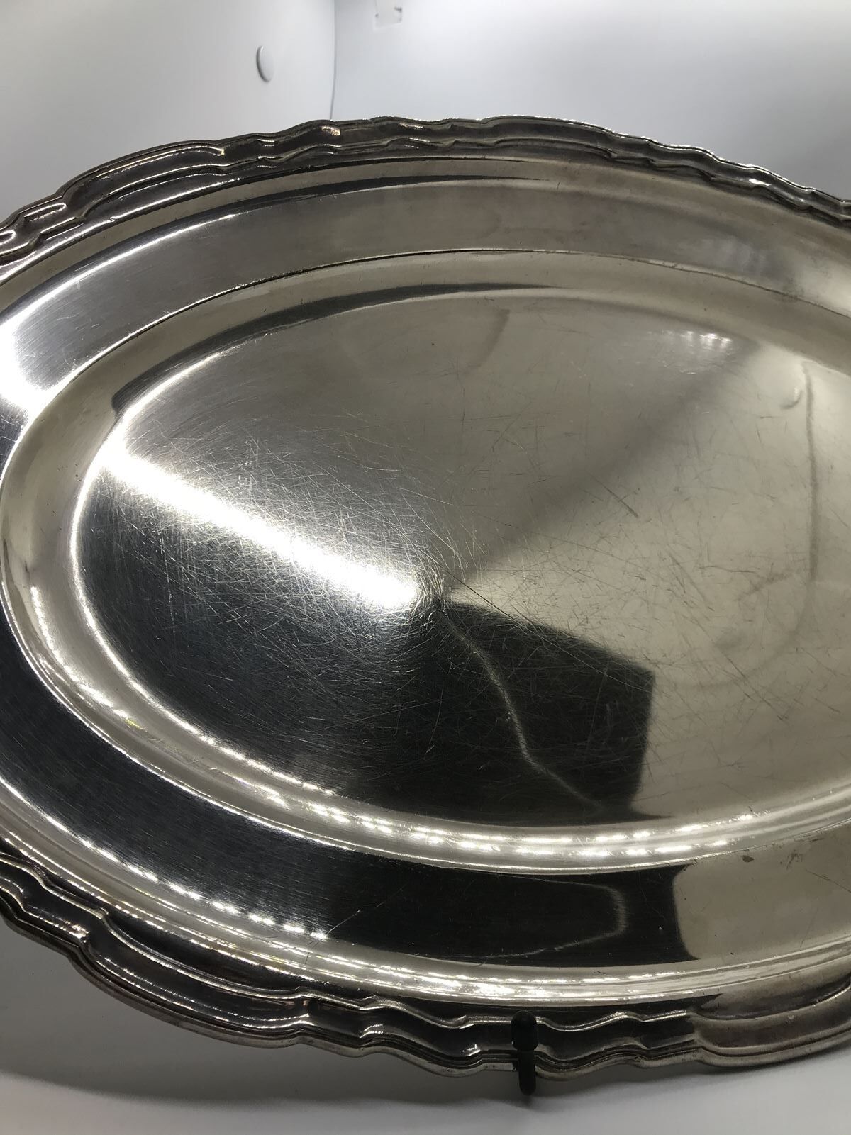 Silver metal dish