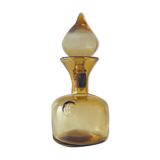 Vintage amber glass decanter
