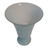 Paire de lampes opaline bleu et blanche