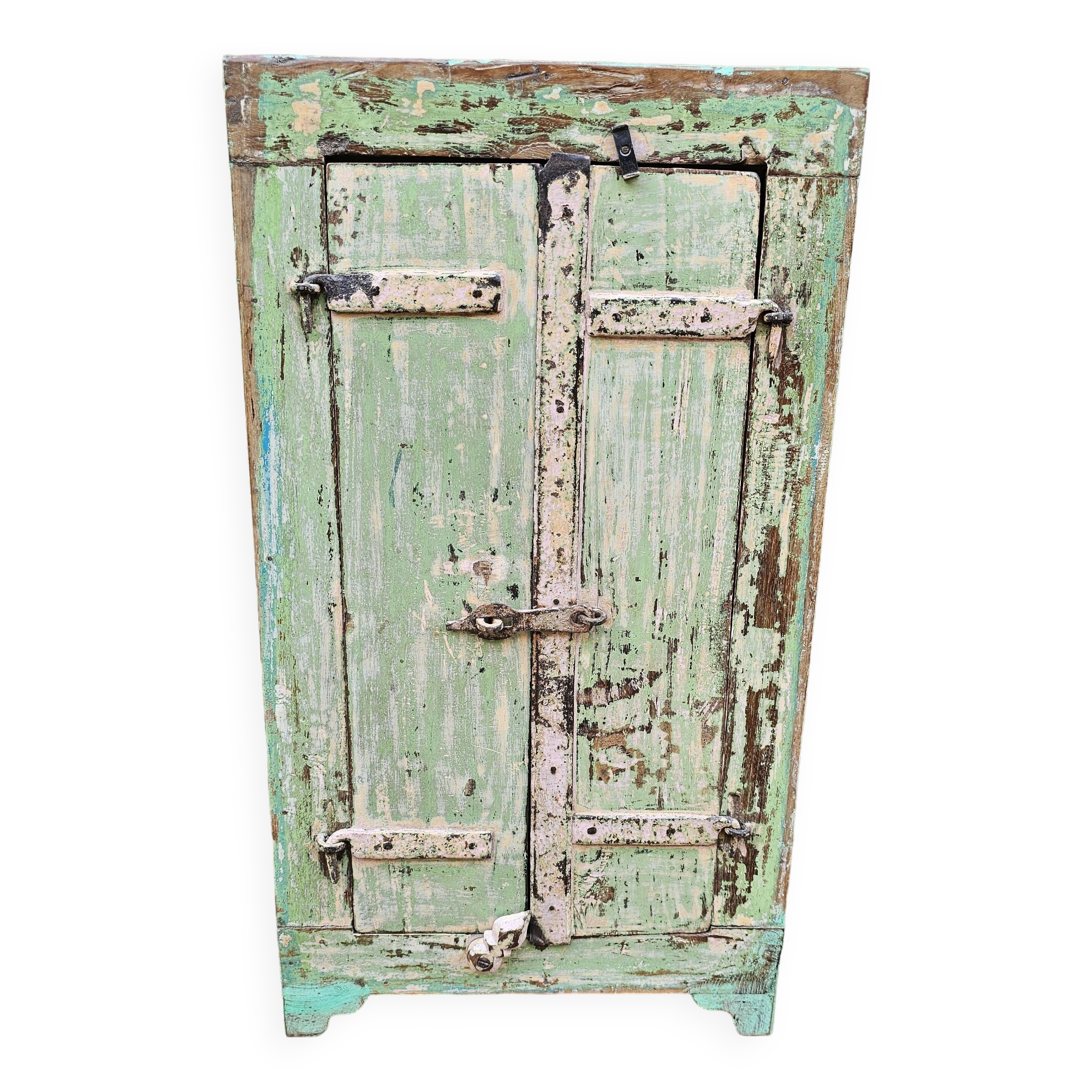 Old bedside table - tribal cabinet in Burmese teak