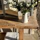 Large raw solid wood workbench