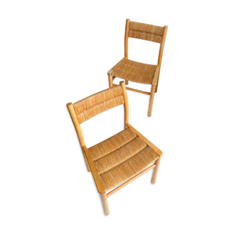 Paire de chaise design de Pierre Gautier Delaye 1955