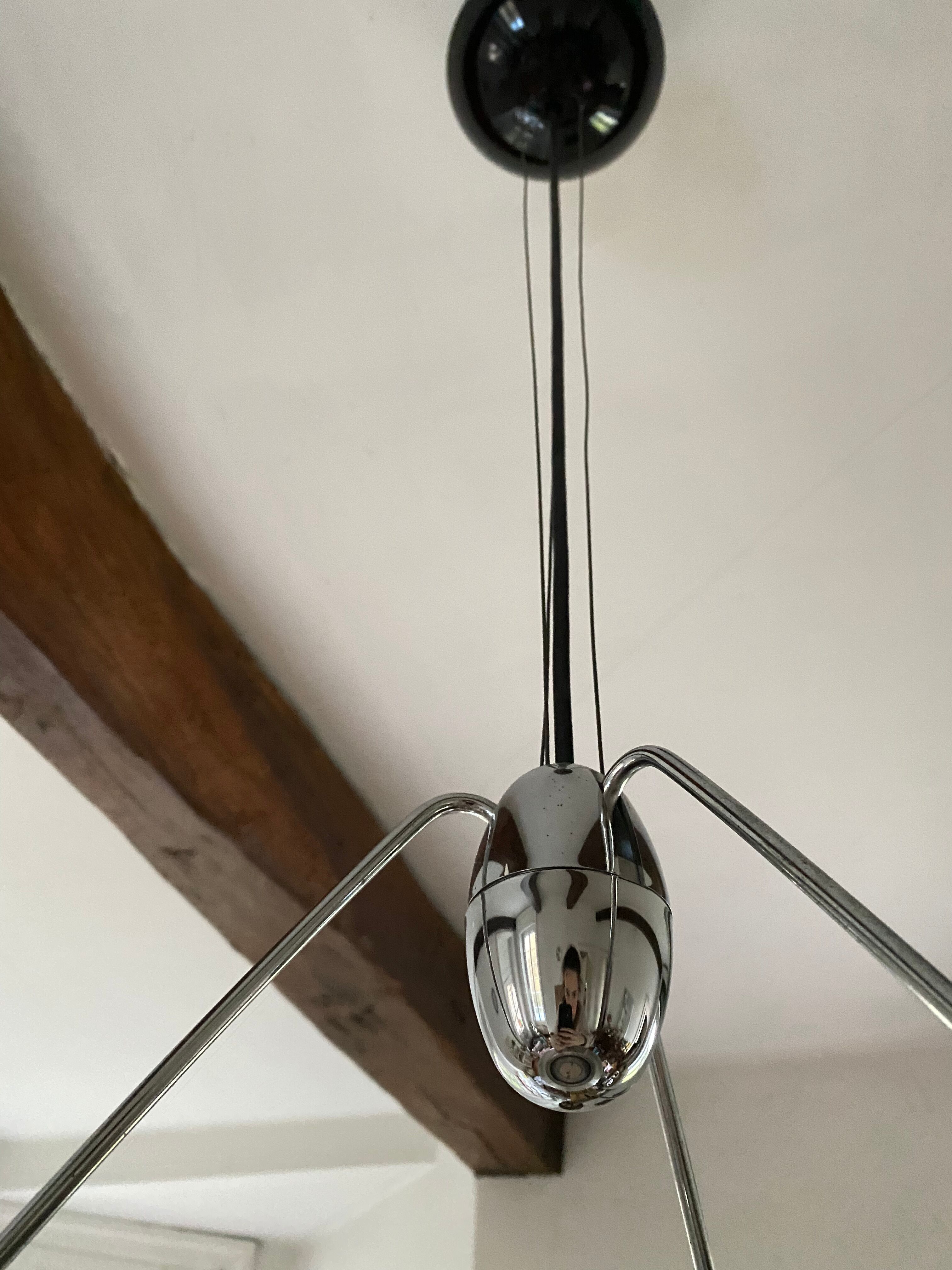Pendant lamp Mira S Ezio Didone for Arteluce space age