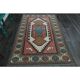 1970s Vintage Turkish Oushak Handmade Wool Cotton Pink Area Rug 151x225