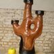 brutalist ceramic candlestick, 1970