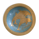 Vide poche dauphins en laiton