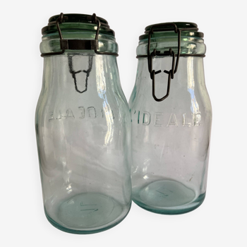 Pair of l'ideale jars - 1 liter