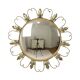 Vintage Fish Eye Convex Mirror Sunburst Witch Mirror Deknudt 46cm