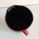 Pitcher in glazed red ceramic / vintag 60s-70s