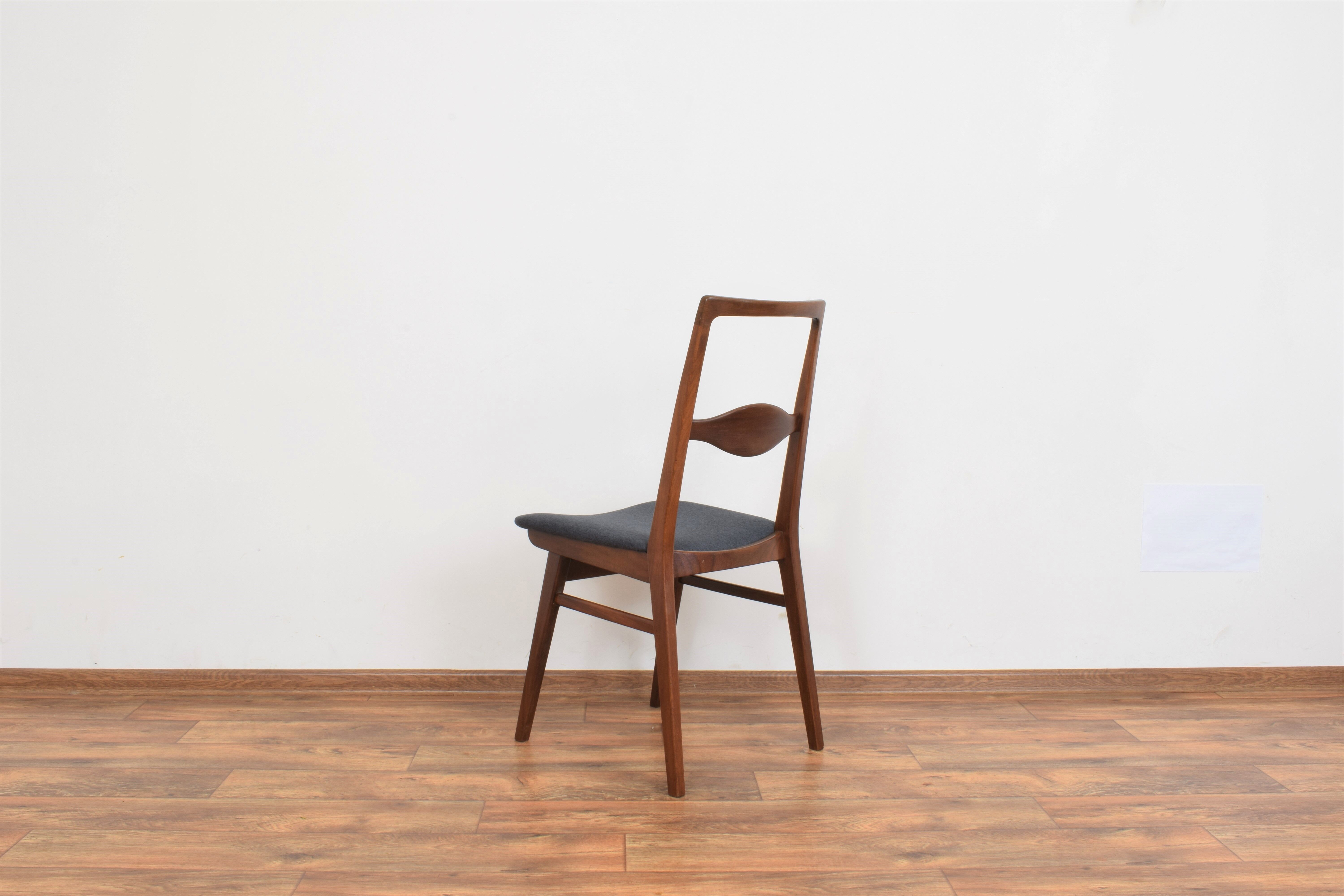 Mid-Century Teak Dining Chairs by Karl Nothhelfer, 1950s, Set of 4