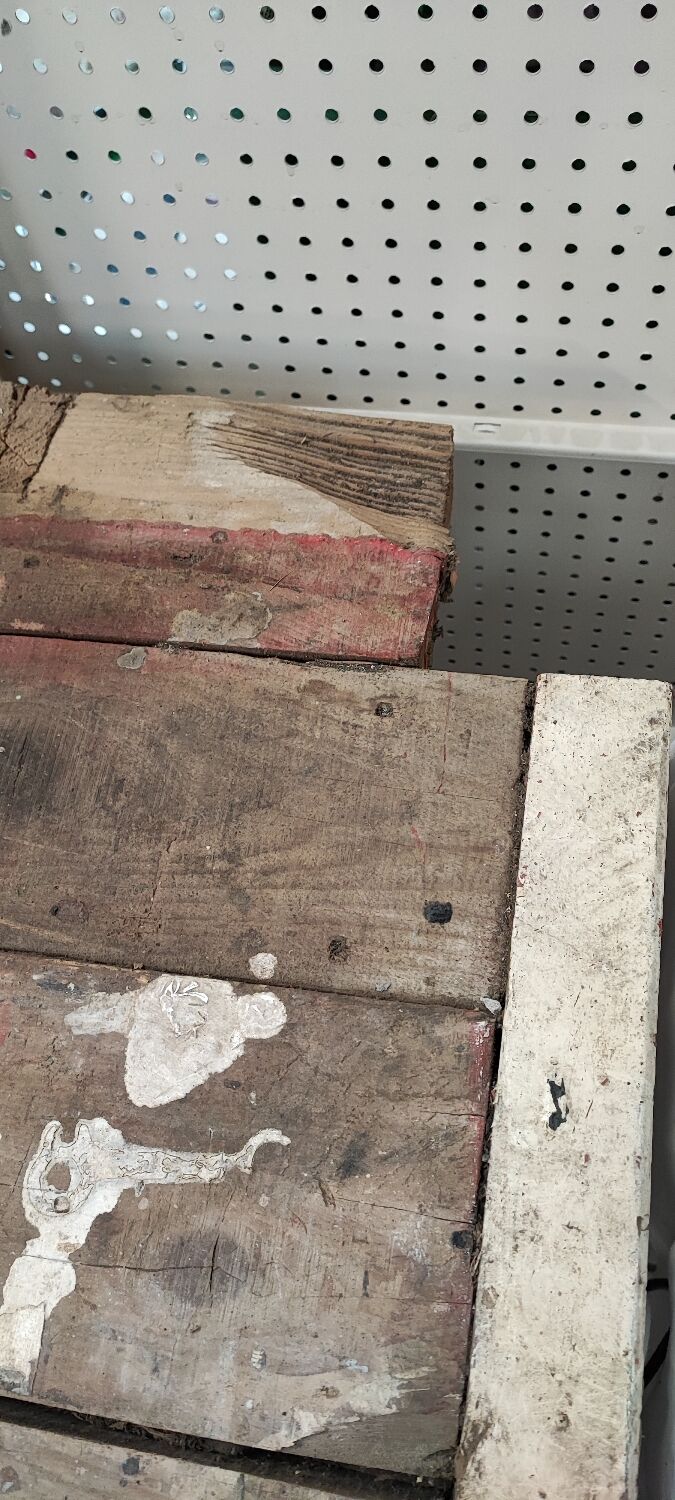 Vintage wooden workbench