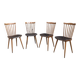 Set of 4 "Baumann" chairs for Henri Julien