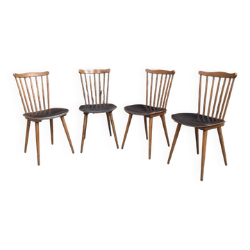 Suite de 4 chaises « Baumann » pour Henri Julien