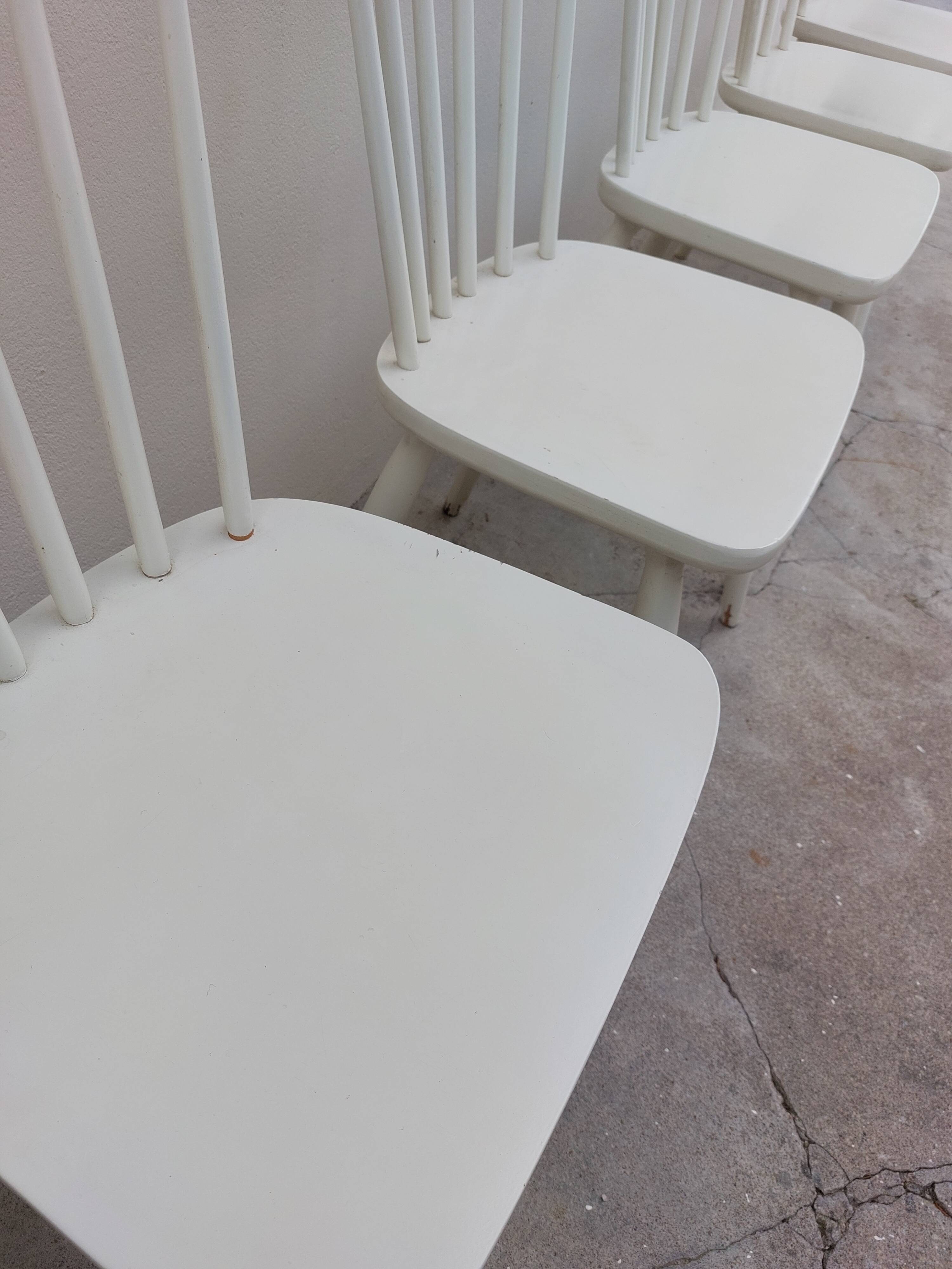 Série de 6 chaises de bistrot vintage
