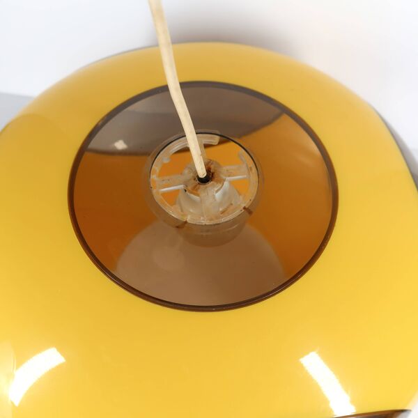 Suspension ovni Space Age jaune par Luigi Colani pour Massiv, Belgique, 1970