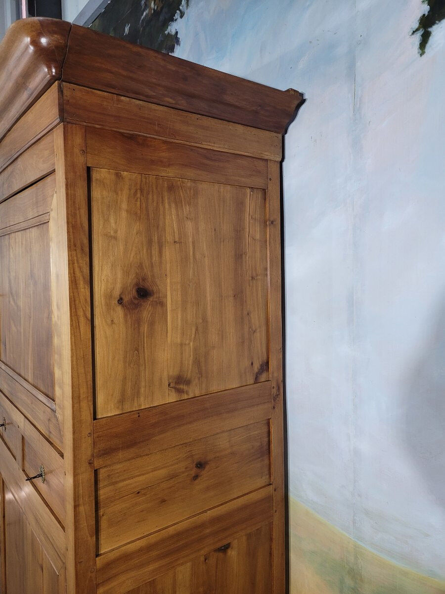 Standing Louis Philippe man in cherry wood