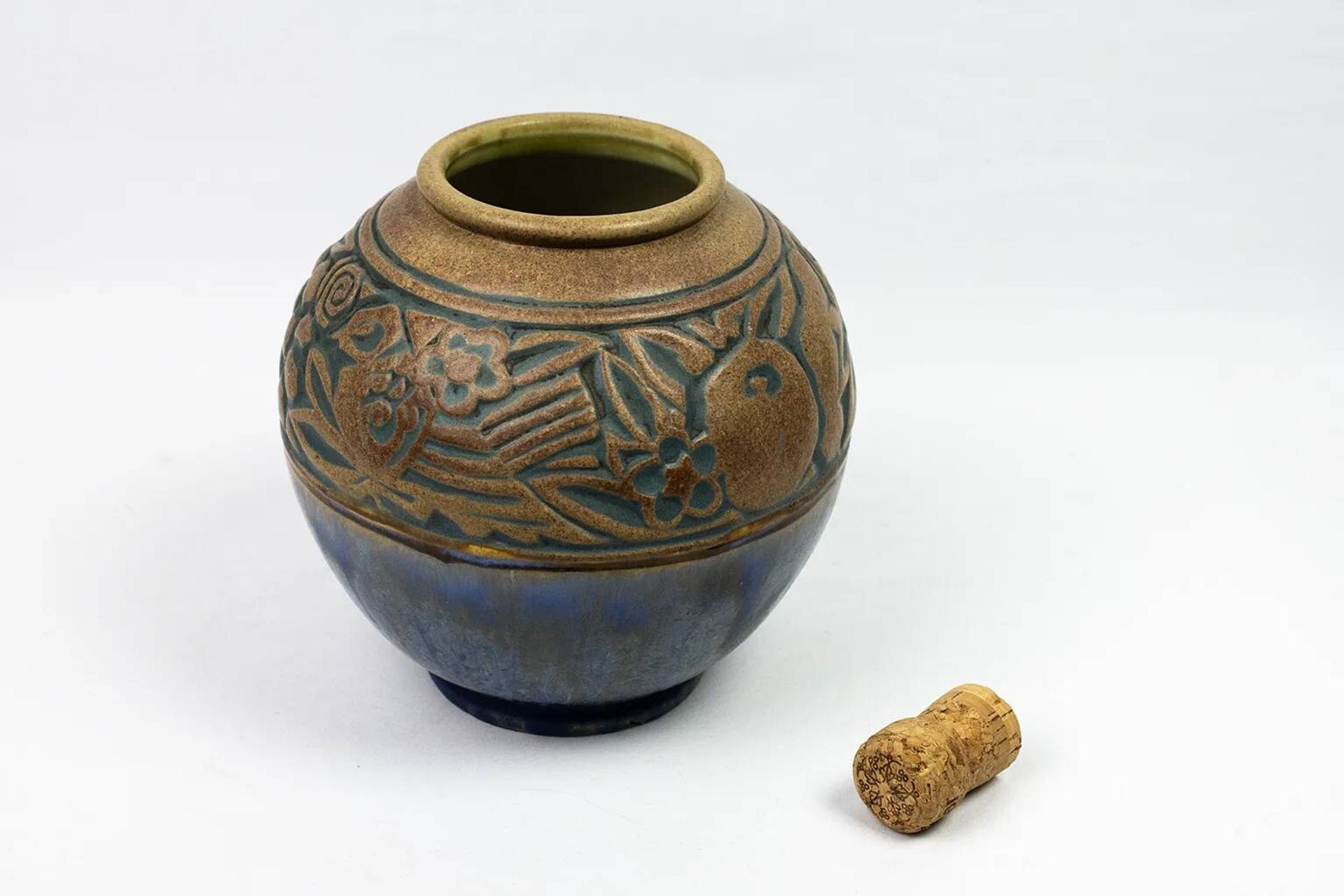Vase boule art déco — Mougin & Gaston Ventrillon (Nancy)