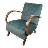Fauteuil H 410 type C conçu par Jindrich Halabala, années 1940, Tchécoslovaquie