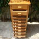 Multi-drawer antique oak craft furniture