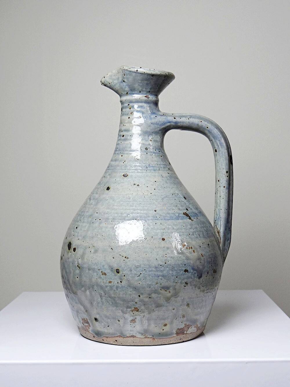 Small carafe, pitcher in vintage hand-turned Migeon La Borne Cher stoneware