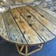 Table pieds bambou