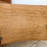 Pair of art deco bedsides in lemon tree magnifying glass