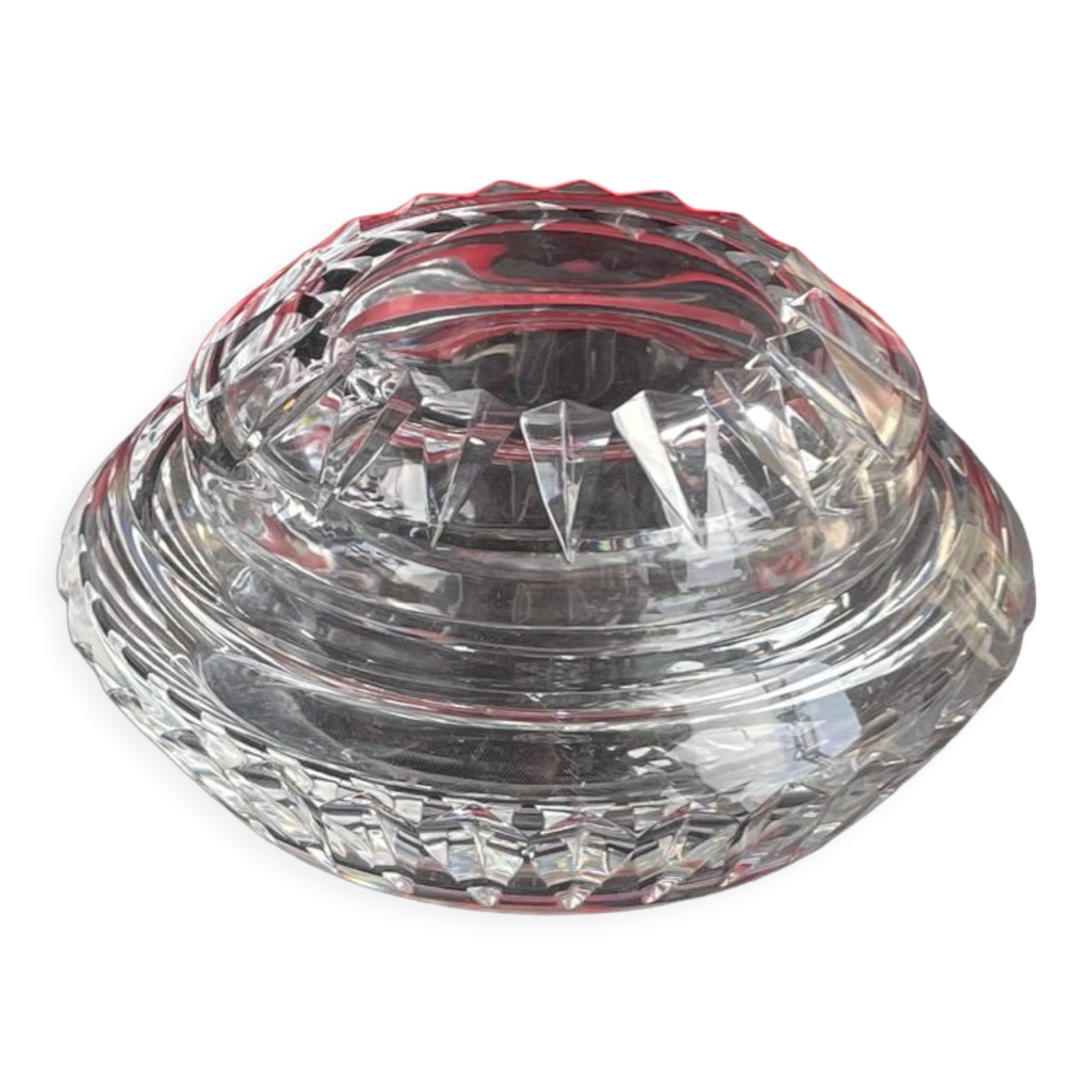 Bonbonnière or cotton box Baccarat model Monique - Art Deco