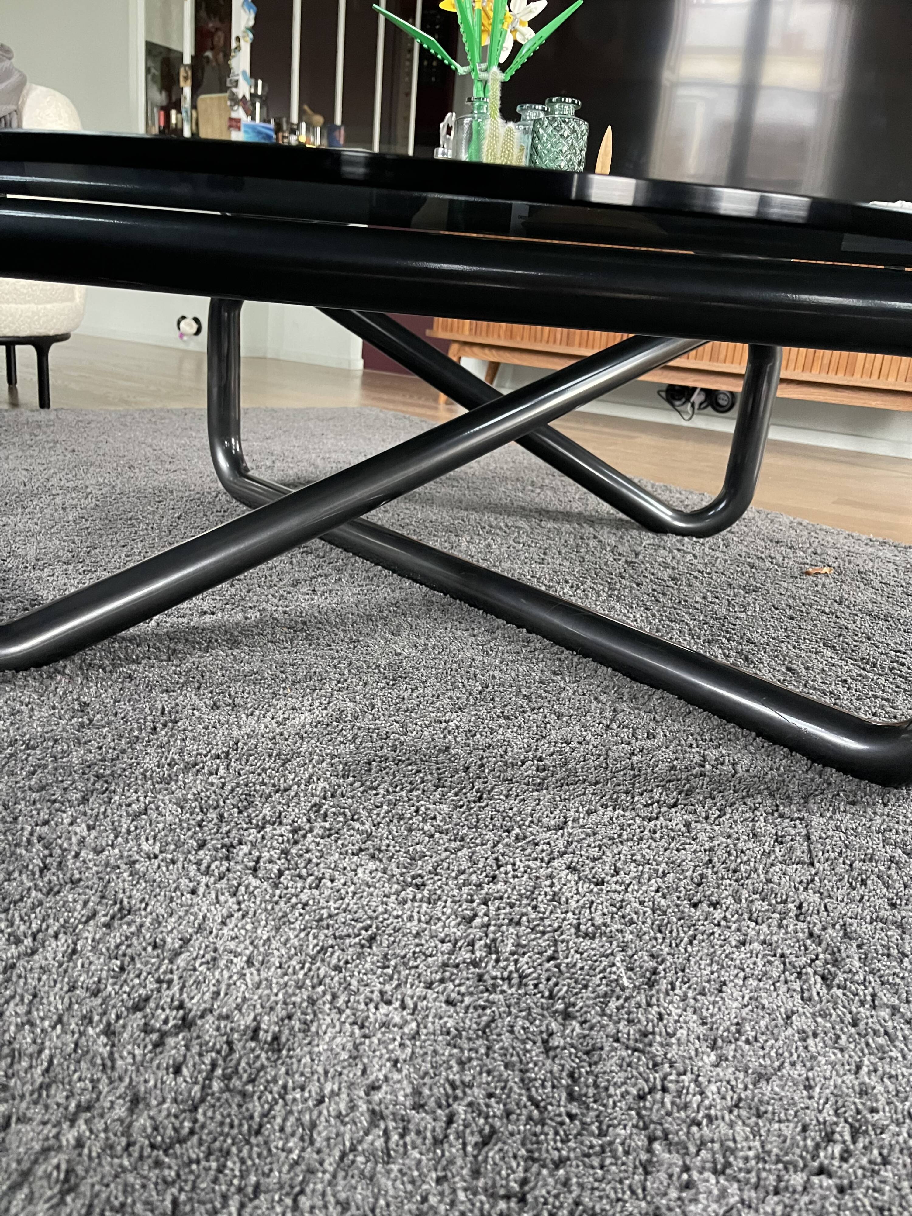 Smoked glass coffee table