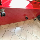 Lacquered red tv cabinet